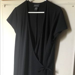 Black wrap dress